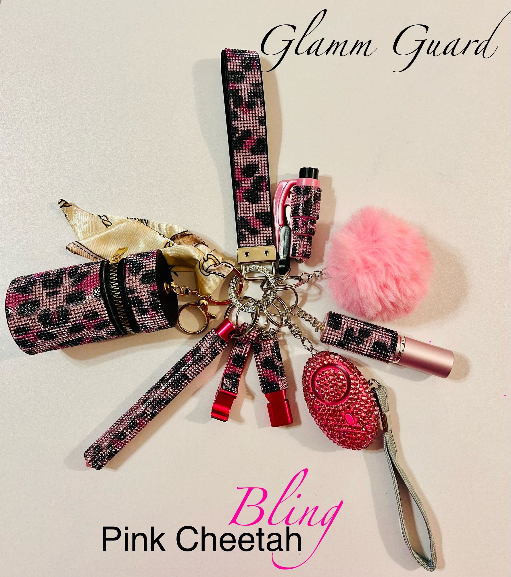 Pink Cheetah Bling